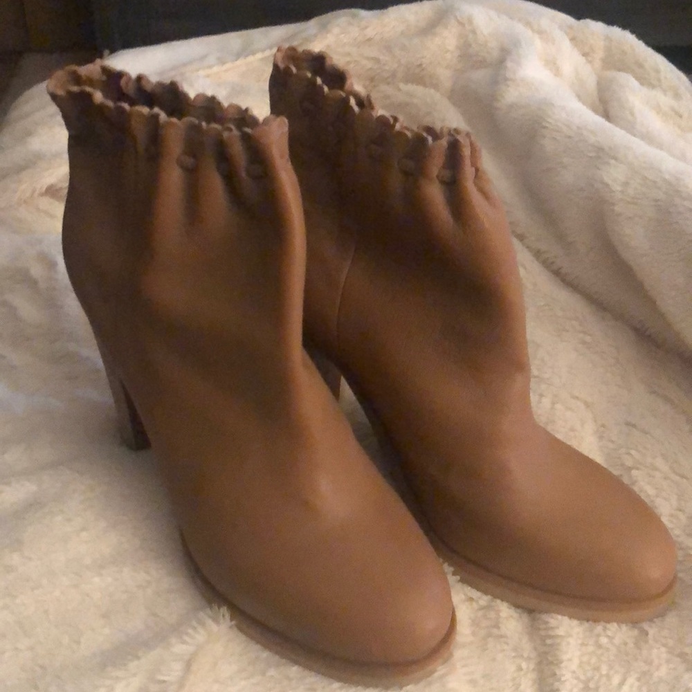 See by Chole Nude no tie booties size 38